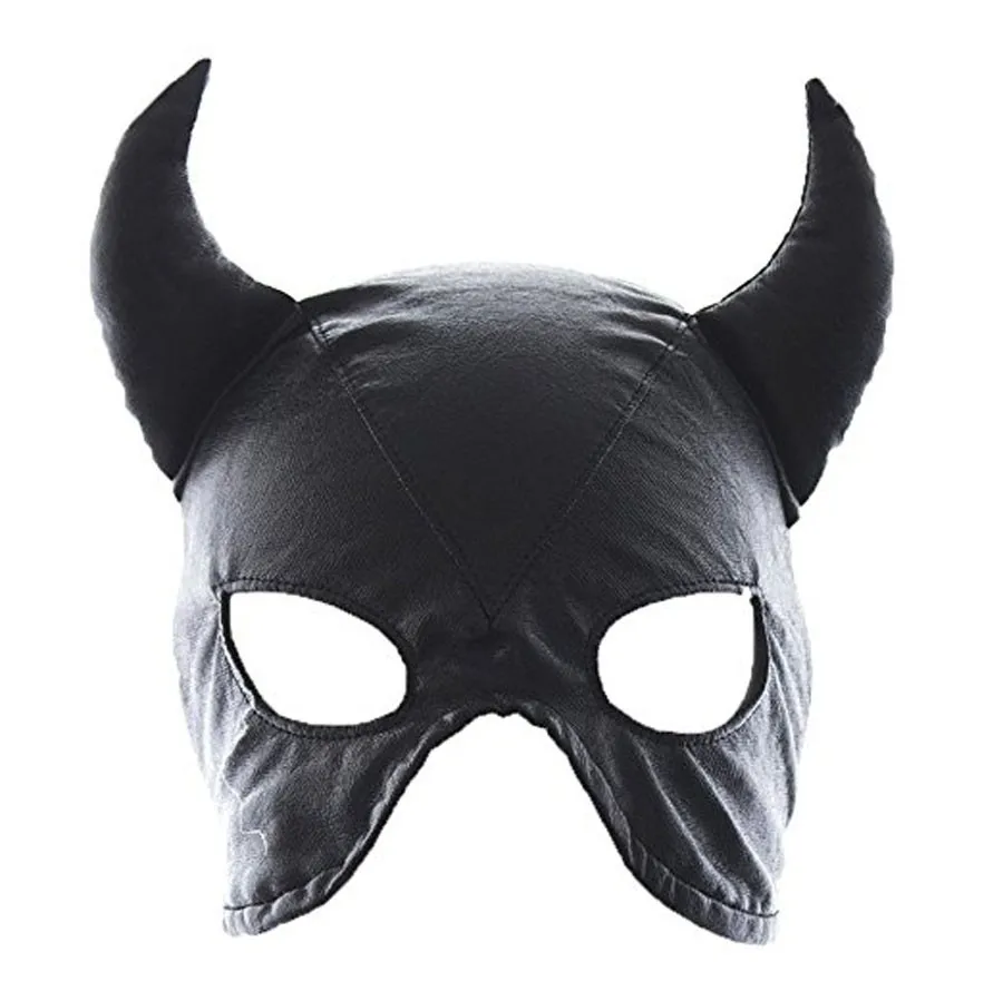 Leopard bdsm Queen Mask PU Leather Sex Mask Blindfold 