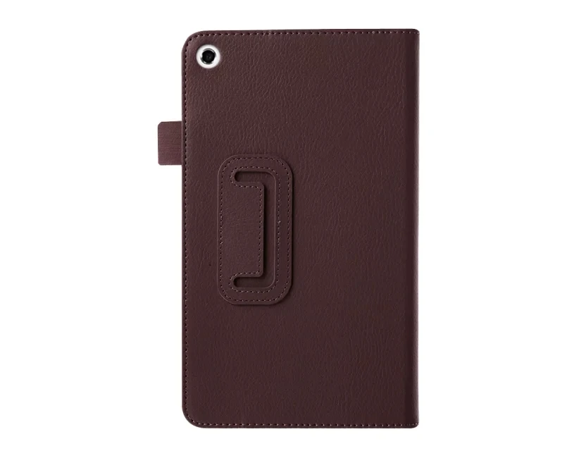 Искусственная кожа Стенд чехол для Huawei MediaPad M1 8.0 дюймов Tablet Case+ защита экрана - Цвет: brown