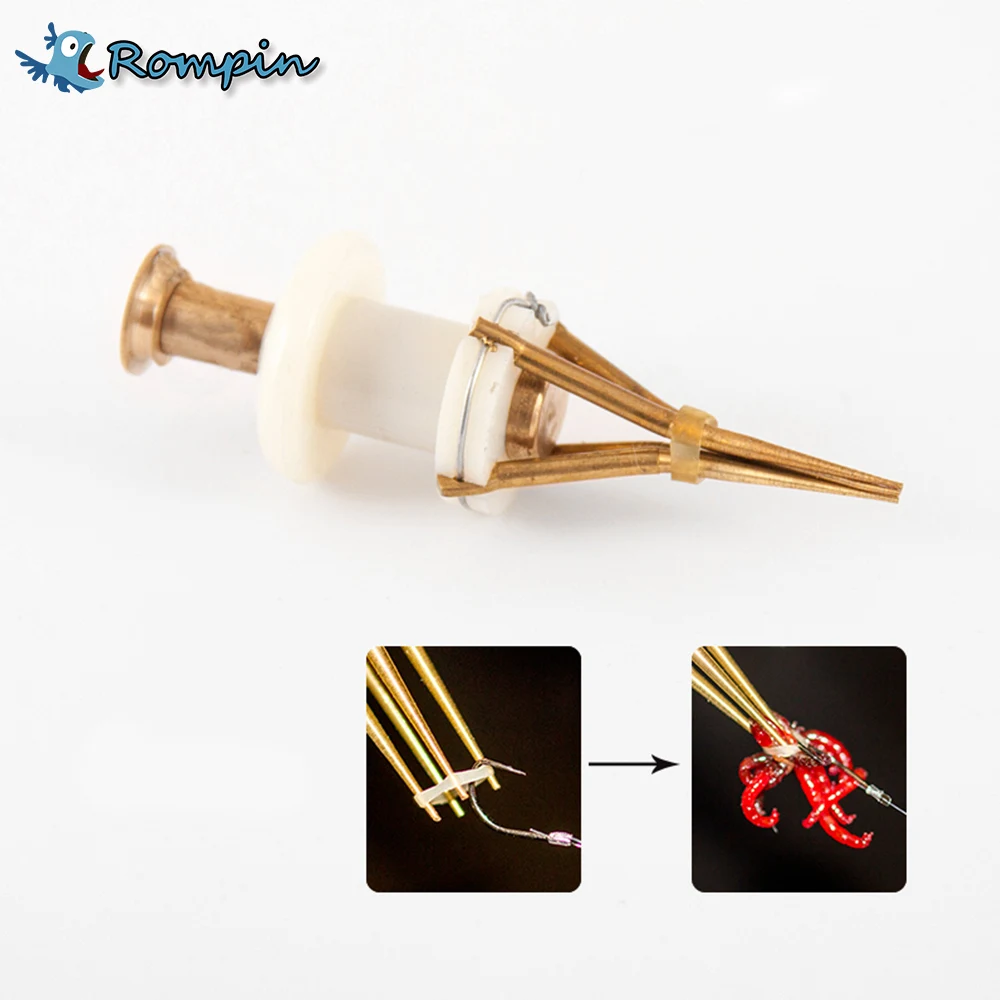 

Rompin Portable Fishing Baits Lightweight Clip Fishing Lures Professional Earthworm Bloodworm Clip Fishing Tackle Accessory