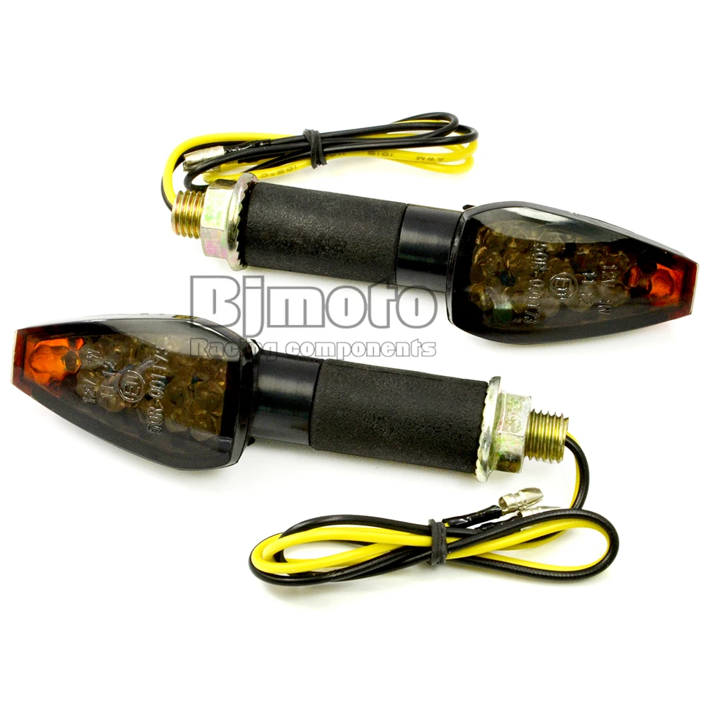 

BJMOTO 5 Colors Amber Light Universal 14 LED Blinker Flashers Motorcycle Turn Signal Indicators Lights Easy to Install