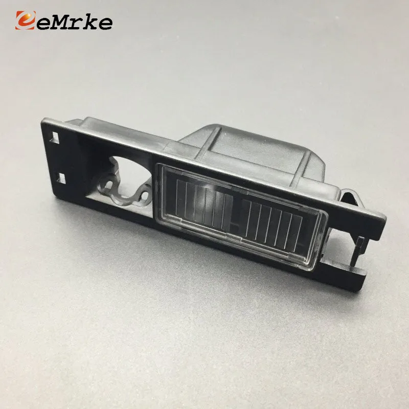 

EEMRKE Car Camera Bracket License Plate Lights Housing for Buick Regal for Opel Vauxhall Insignia Saloon Sedan -Black Color