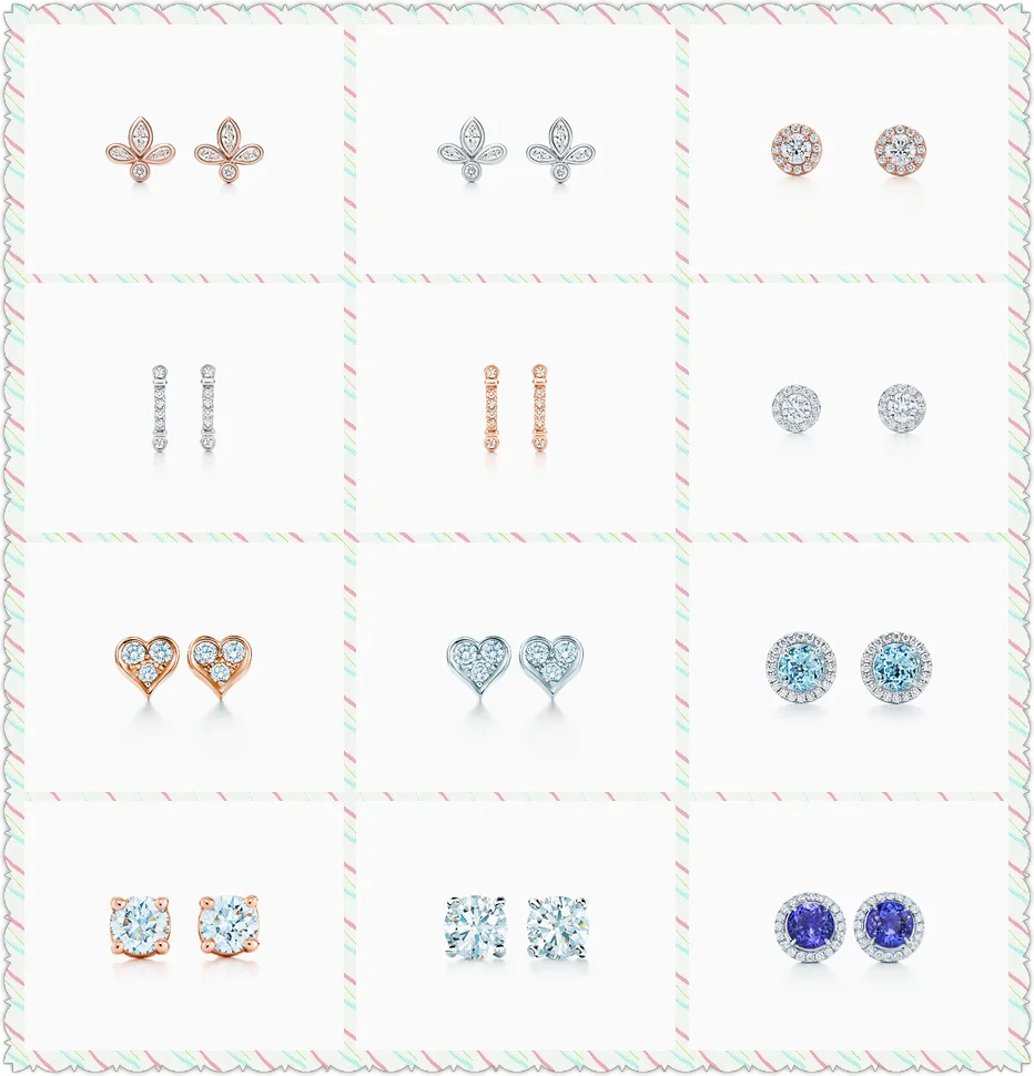 

SHINETUNG 1:1 S925 Sterling Silver Original TIFF Fleur de Lis Circular Heart-Shaped Earrings Women Romantic Gift Charm Jewelry