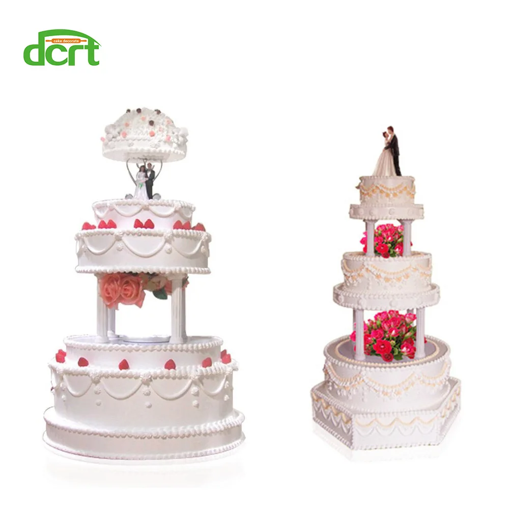 DCRT-4-Pcs-Set-Plastic-Roman-Column-Wedding-Cake-Stand-Fondant-Support-Mold-3D-Valentine-s (3)