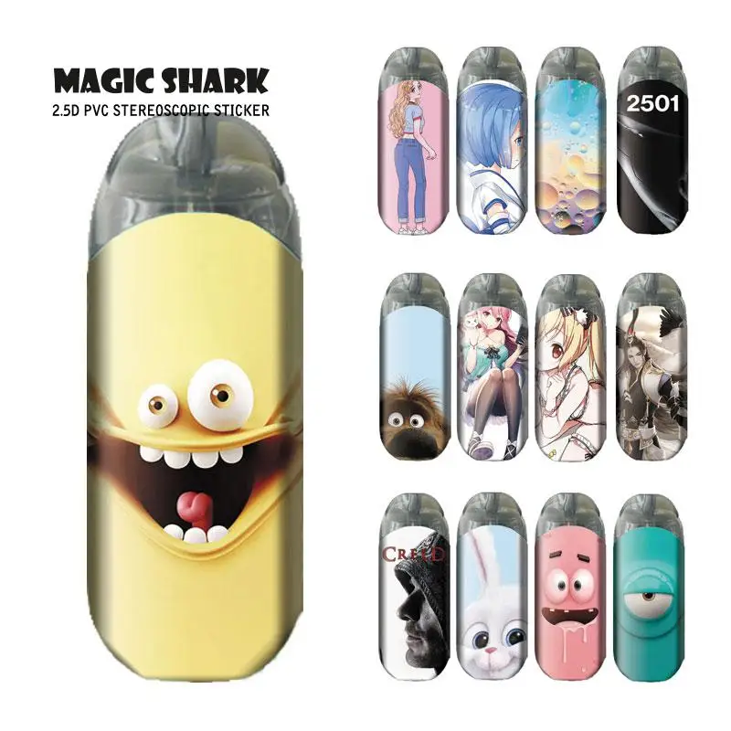 

Magic Shark Cute Rabbit Starfish Colorful Water Drop Creed Girl Sticker Case Protector Wrap Film for Vaporesso Renova Zero