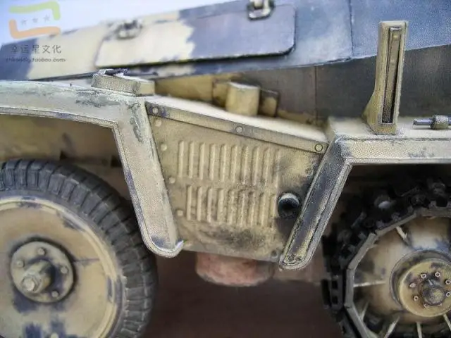 Немецкие Sdkfz250-3 типа полу-подсветка для гусеницы бронированный автомобиль Военная Модель 3d бумажная модель DIY Ручная работа