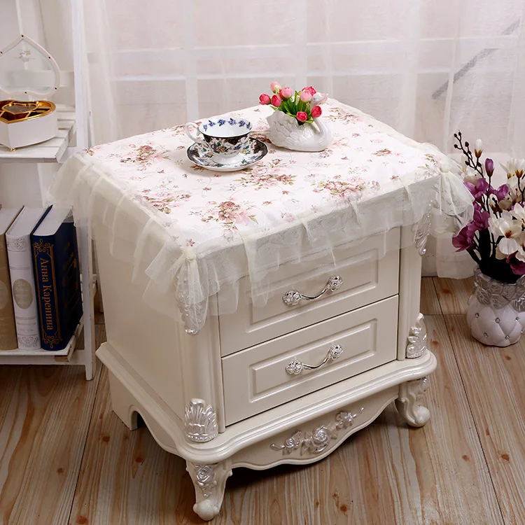 Home fabric garden bedside table cover multi purpose dust coverin