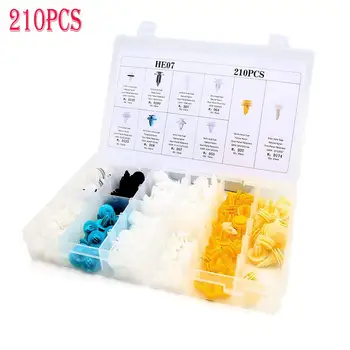 

210pcs Car Door Body Push Pin Rivet Clip Retainer Fastener Panel Moulding Trim
