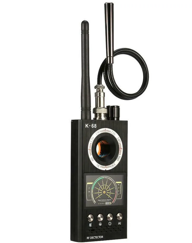 K68 Многофункциональный Анти шпионский детектор камера GSM аудио ошибка Finder GPS