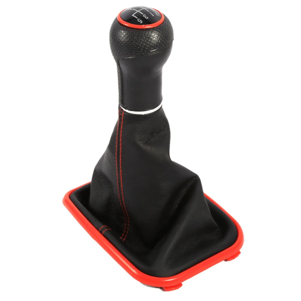 

5 Speed Gear Shift Knob Shifter Gaitor Boot Shift Gear For VW Mk4 Golf GTI R32 1999 2000 2001 2002 2003 2004 2005 Jetta Bora