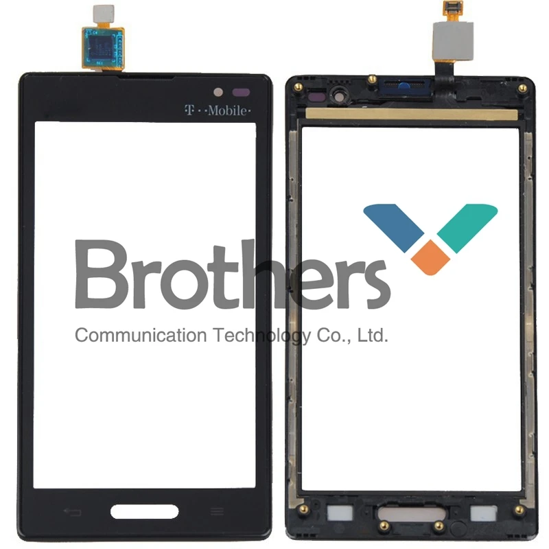 10 шт./партия черный Сенсорный экран планшета Панель по замене с рамкой для LG Optimus L9 P769 T-Mobile с бесплатной доставкой