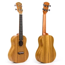Kmise Concert Ukulele Ukelele Uke 4 String Hawaii Guitar Zebrawood 23 Inch 18 Frets Aquila String