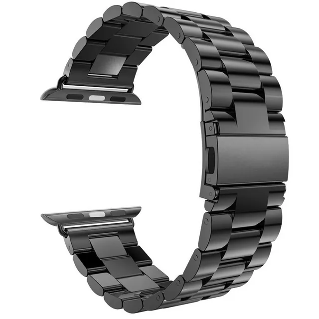 CHANCHY Stainless Steel Band for Apple Watch Ultra/Ultra 2 Link Bracelet  49mm 44mm 45mm 42mm, Metal Strap with Folding Clasp for Apple Watch Series  9