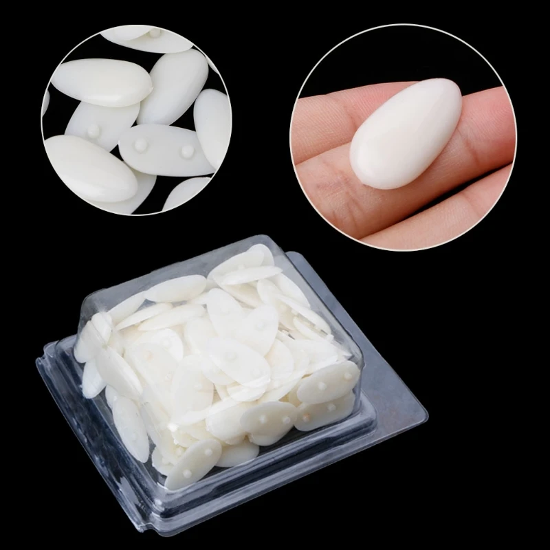 

100 PCS Nail Art Removable Practice Tips for Training Display Stand Holder Tools