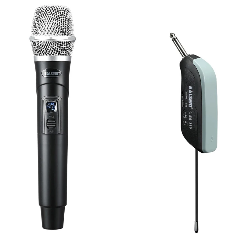 

ES-380 Wireless Karaoke Professional Dynamic Portable Microphone For Computer Handheld Mic