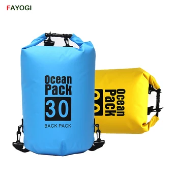 

DBB04 PVC500D 15L 20L 30L Outdoor Diving Compression Storage Waterproof Bag Dry Bag Man Women Waterproof Swimming Rafting Bag