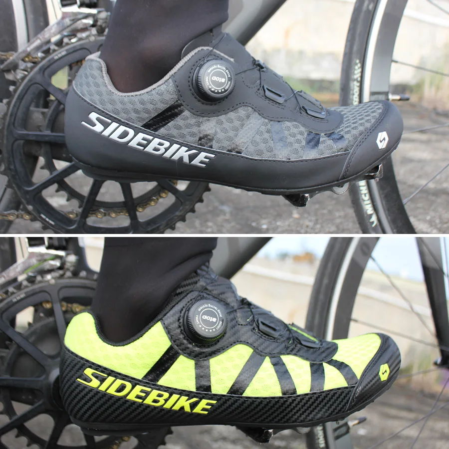 SIDEBIKE 2019 New Cycling Shoes Road Sneaker Outdoor Professional Road Shoes Bicycle Shoes Non-Slip No-Lock Road man Bike Shoes