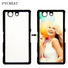 Передачу тепла Пластик 2D пустой сублимации чехол для Sony Xperia Z5 Z4 Z крышка с металлической Простыни для Sony Z1 z2 z3 Mini 100 шт. DHL