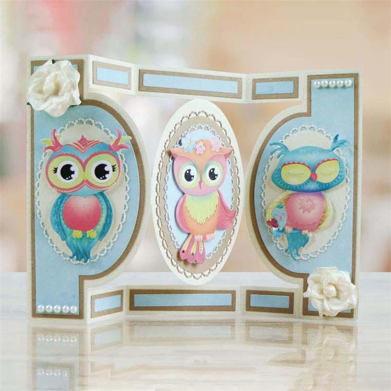 

YaMinSanNiO Owl Dies Decor Metal Cutting Craft Die Cut New 2019 Scrapbooking Card Making Embossing DIY