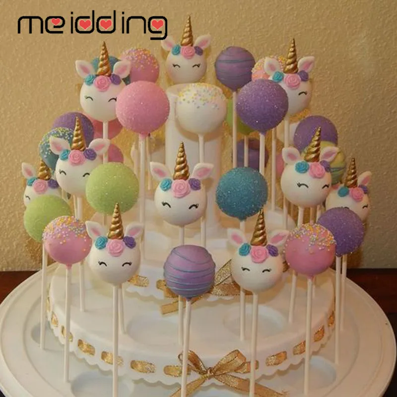 

100pcs Paper Lollipop Stick Birthday Party Cake Pop Sticks Sweet DIY Gift For Kids Wedding Unicorn Party Decoration Supplies
