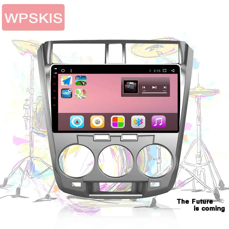 Best Octa Core 4G+64GB 10.1" Android 9.0 4G WIFI DAB Car DVD Radio Player For Honda City 08 2009 2010 2011 2012 2013 2014 Head Unit 1