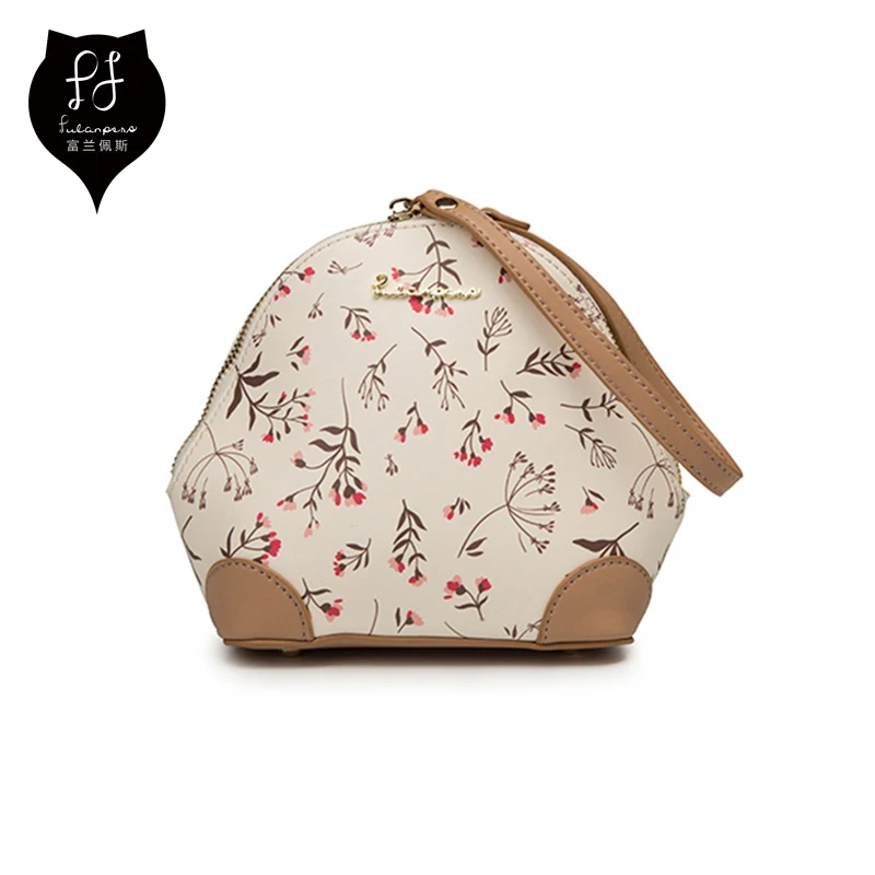 

FULANPERS Bags For Women 2018 Crossbody Bags For Girls Pu Leather Fashion Chain Shoulder Female Messenger Bags Floral Handbag