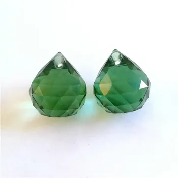 

206pieces 20mm Dark Green Crystal Hanging Faceted Ball Crystal Pendants For Chandeliers Hot Sale Beautiful Glass Lighting Parts