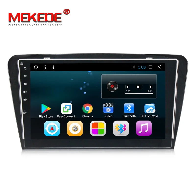 

10''big screen T3 Android 8.1 car dvd gps navigation player for skoda Octavia 2014 2015 car radio stereo with SWC BT WIFI 3G