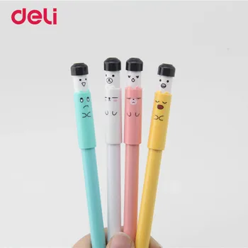

Deli 4 PCS/pack High Quality 0.5mm Gel Pens Cute Korean School&Office Supplies Hot Sale Stationery Store Lovely Floral Pens gel
