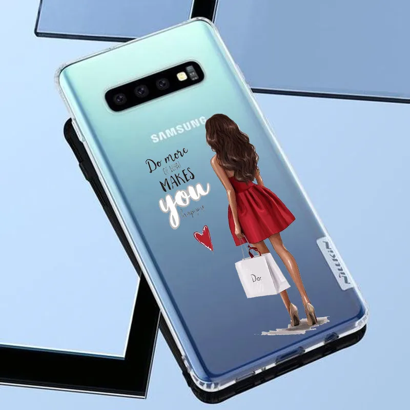 VOGUE Queen Princess Girl Female boss coffee Мягкий силиконовый чехол из ТПУ для Samsung S6 S6edge S7 S8PIUS S9 S10