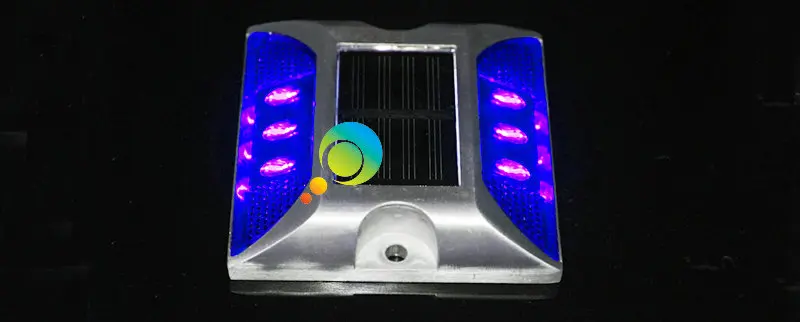 CE одобренный синий светодиодный мигающий свет высокое качество водостойкий Солнечный Дорожный стержень