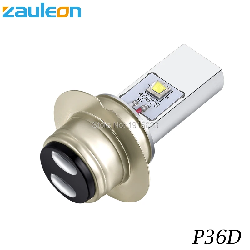 Zauleon 1 шт. P36D BPF 6 в 12 В DC светодиодный головной фонарь для мотоцикла 20 Вт 970LM белый