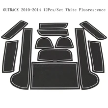 Auto Interni Antiscivolo Zerbino Tazza Fessura del Cancello Porta Scanalatura Bracciolo Pad Per Subaru 2014-2014 2015- 2018 Outback Legacy 2016-2018 Forester
