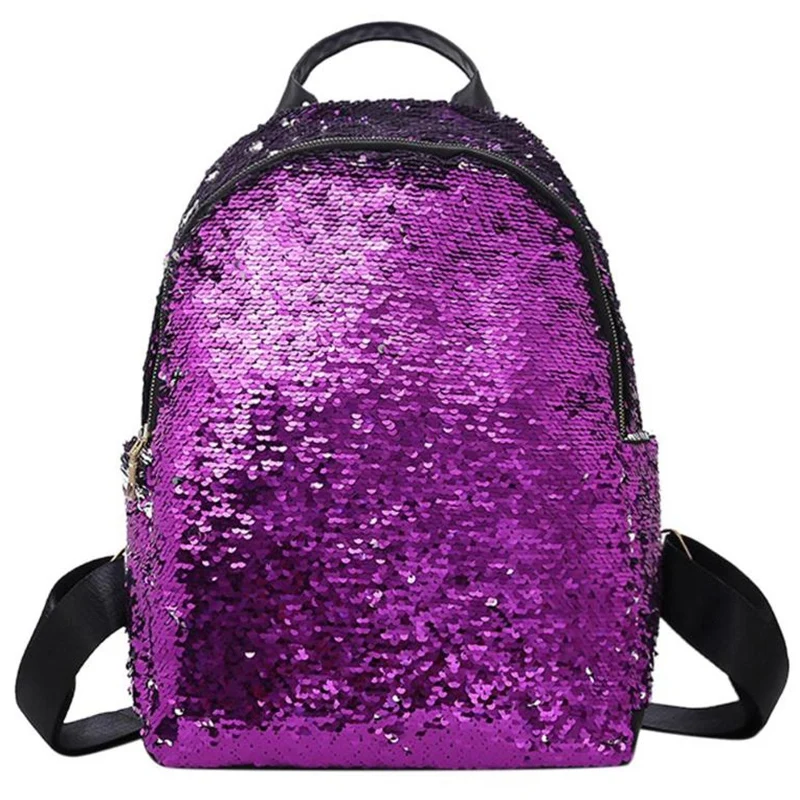 Модный рюкзак с блестками для девочек-подростков, модный Школьный рюкзак, повседневный рюкзак для путешествий, голографический рюкзак