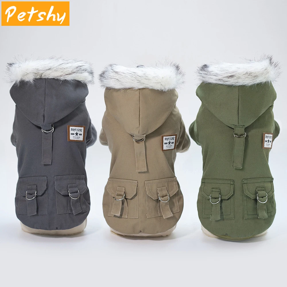 

Petshy Dog Clothes Coat Autumn Winter Warm Comfortable Puppy Small Dogs Chihuahua Pug Bulldog Yorkie Clothing Hoodies