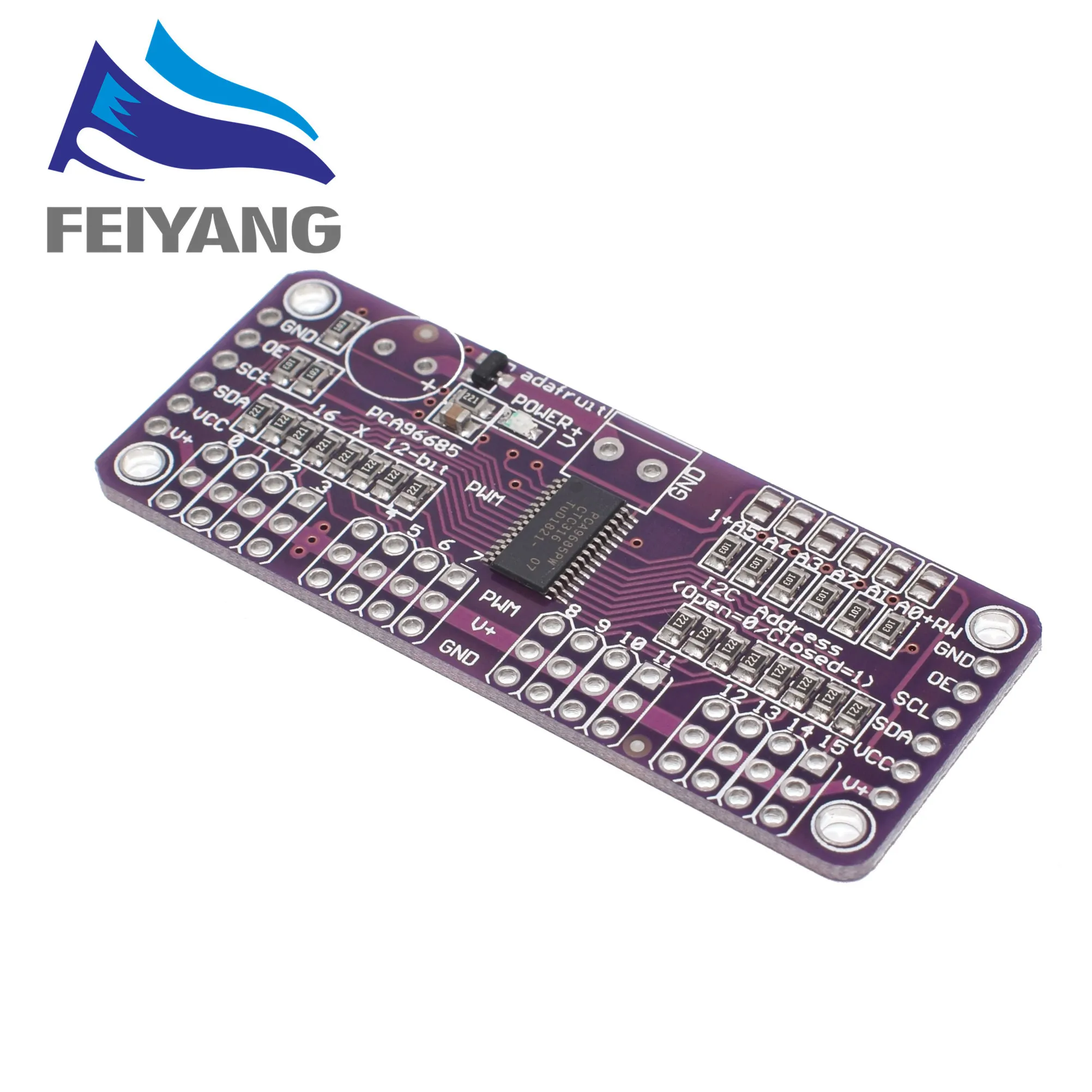 10 шт. 16 канальный видеорегистратор 12 битная ШИМ/Servo Driver I2C интерфейс PCA9685 для или