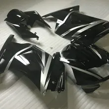 Литья под давлением обтекатель комплект для KAWASAKI Ninja ZX250R 08 09 10 12 ZX 250R EX250 2008 2012 ABS серебристый черный Обтекатели+ подарки VX62