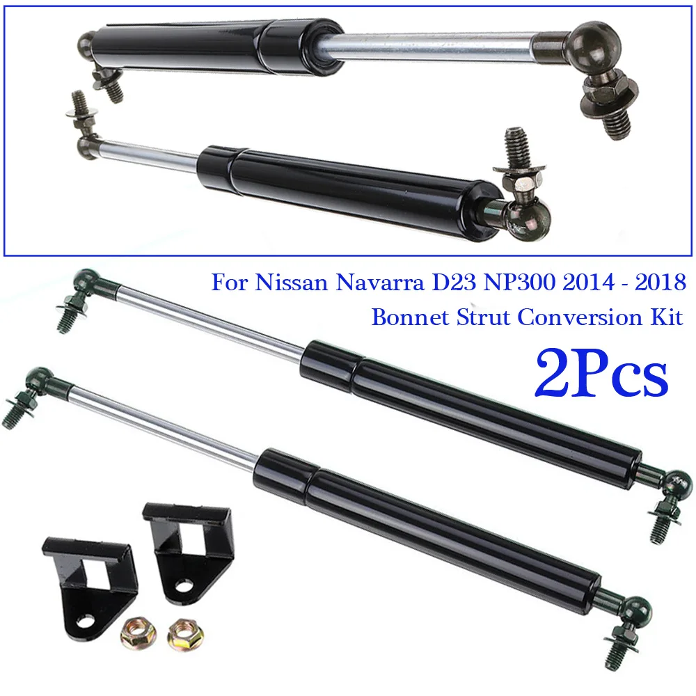 

1 Set Front Hood Bonnet Gas Shock Strut Damper For Nissan Navara D23 NP300 14-18