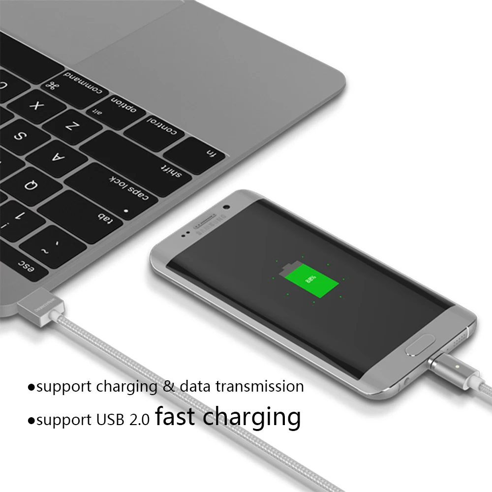 Дешево WSKEN Mini 2 Micro font b USB b font кабель Быстрая зарядка Магнитная Зарядка для samsung galaxy j5 2017 S6 S7 Edge xiaomi redmi note 5 5plus 4x 5a