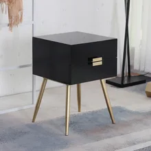 Nordic Европейский ноги тумбы прикроватный столик с ножками 2 выдвижных ящиков для хранения стенд Дисплей для телефона на стол кровать с шкафы мебель для дома