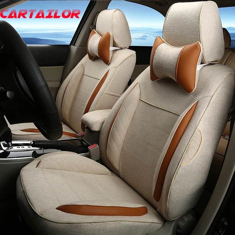 

CARTAILOR Linen Car Seat Cover Set Fit for Lexus rx350 rx330 rx300 rx400h rx450h Cover for Car Seats Black Seat Covers Protector