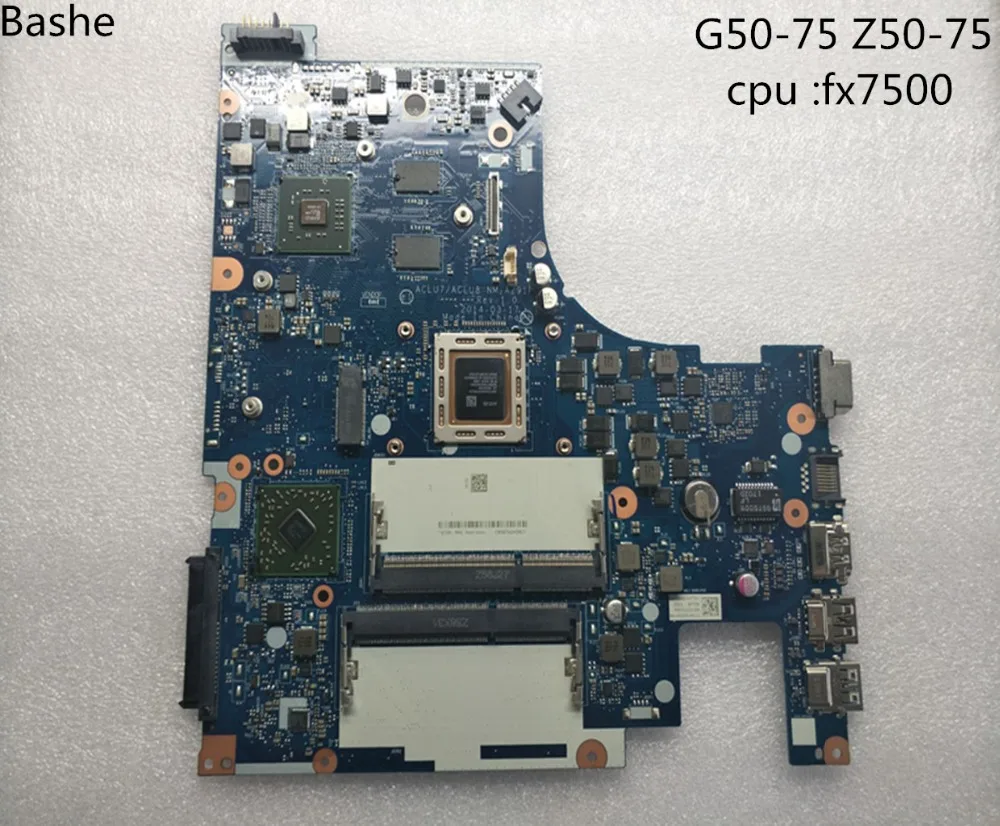 Материнская плата для ноутбука Lenovo G50 75 Z50 nm a291 CPU FX 7500|Компьютерные кабели и