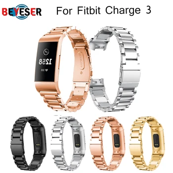 

for Fitbit charge3 strap band Replacement Stainless steel smart wristbandbracelet, for Fitbit charge3 watch Accessories Type