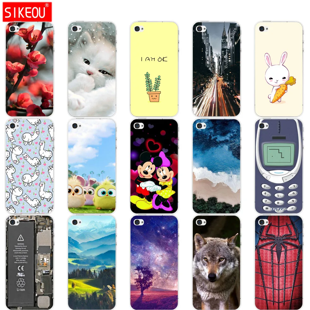 For iPhone 5 5S SE Phone Cases Case 3D Pattern Cute Capa Silicon TPU Cover |