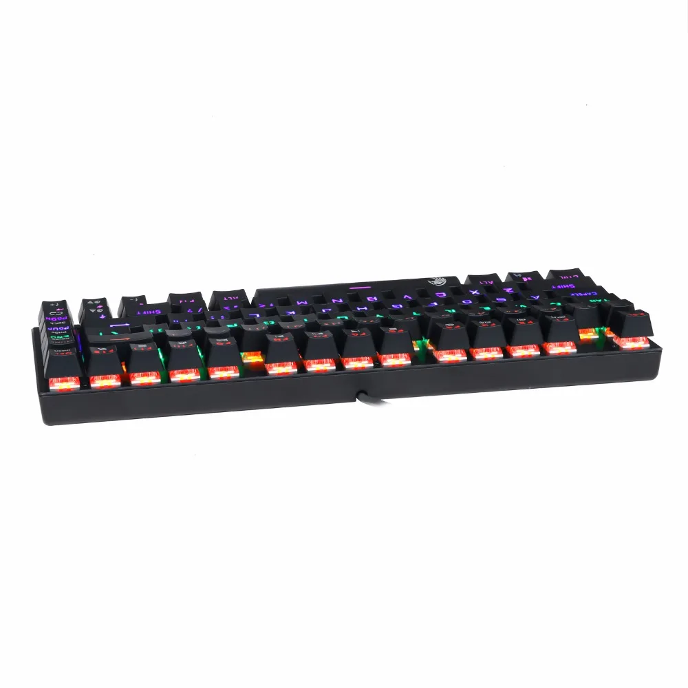 Beste TKL Mechanische Toetsenbord meerdere Switches 81 toetsen regenboog LED Backlit Aluminium Gaming Toetsenbord met Afneembare Kabel Z88