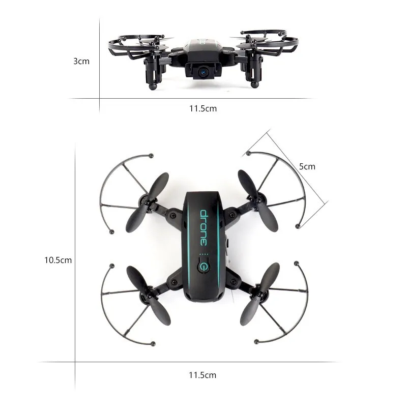 

2018 with 3MP HD Camera for Children Gift FPV WiFi Quadcopter Helicopter Mini Foldable Drone