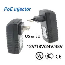 POE инжектор для CCTV IP камеры США или ЕС мощность через Ethernet Инжектор POE коммутатор Ethernet адаптер