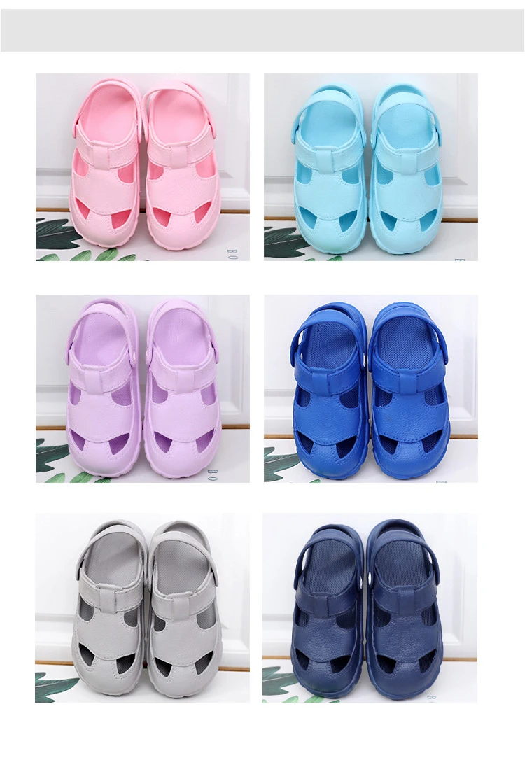 Детские тапочки для мальчиков; обувь для маленьких девочек; летняя водонепроницаемая обувь; сандалии для маленьких девочек; пляжные тапочки из ЭВА; детская обувь для девочек
