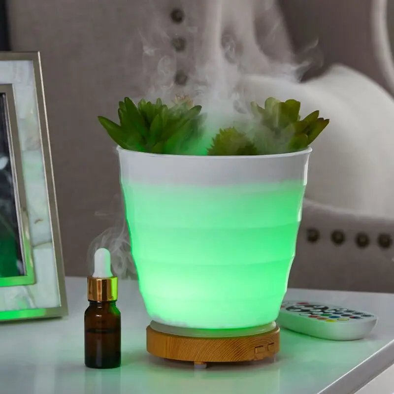 3D Pot plant Emulation Ultrasonic Air Humidifier Aroma Essential Oil Diffuser for Home Dec USB Fogger Mist Maker LED Night Lamp 3D Pot plant Emulation Ultrasonic Air Humidifier Aroma Essential Oil Diffuser for Home Dec USB Fogger Mist Maker LED Night Lamp