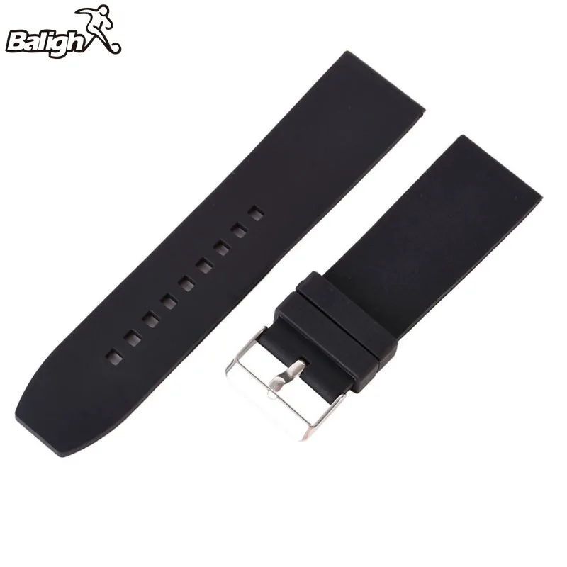 Newest Fashion 16/18/20/22/24/26/28mm Wrist Strap Butterfly Pattern Stainless Steel Clasp Buckle+ Leather For Unisex Watch Band