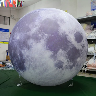 Moon Надувные светящиеся планеты, солнечная система, девять планет, солнце, луна, воздушные шары для детей, Игрушки для раннего обучения, Образовательное предприятие - Цвет: Moon